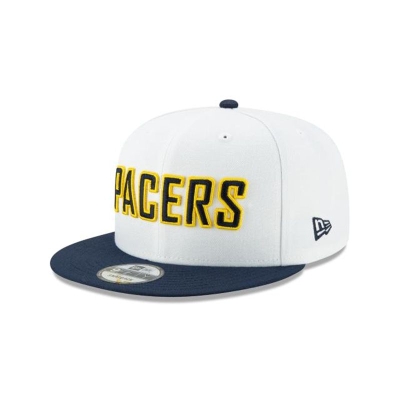 White Indiana Pacers Hat - New Era NBA 2019 NBA Authentics City Series Holiday Pack 9FIFTY Snapback Caps USA7986513